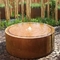 L'acqua all'aperto decorativa caratterizza le superfici freatiche circolari dell'acciaio di Corten 100cm