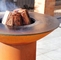 Barbecue d'acciaio di cottura di campeggio basso rotondo alto della griglia del BARBECUE di Corten